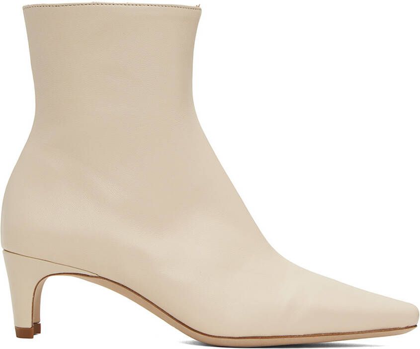 Staud Off-White Wally Ankle Boots