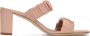 Staud Pink Ruched Frankie Sandals - Thumbnail 5