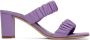 Staud Purple Frankie Ruched Heeled Sandals - Thumbnail 1