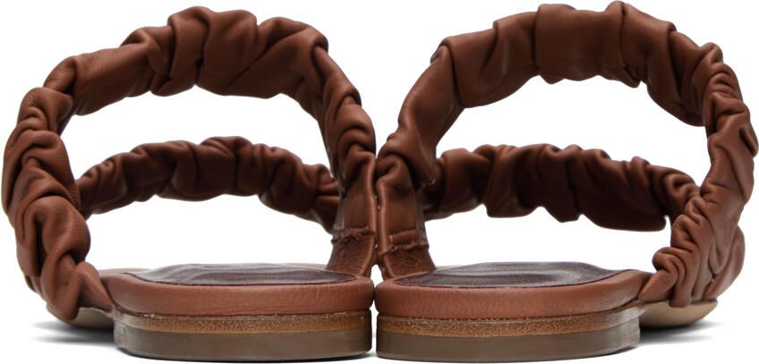 Staud Brown Maya Sandals