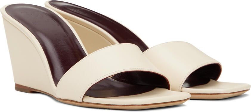 Staud Off-White Billie Wedge HeeledSandals - Picture 2