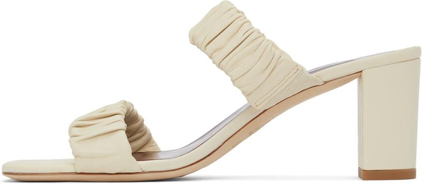Staud Off-White Frankie Heeled Sandals - Picture 12