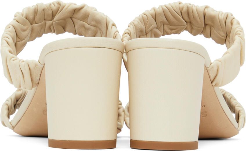 Staud Off-White Frankie Heeled Sandals - Picture 4