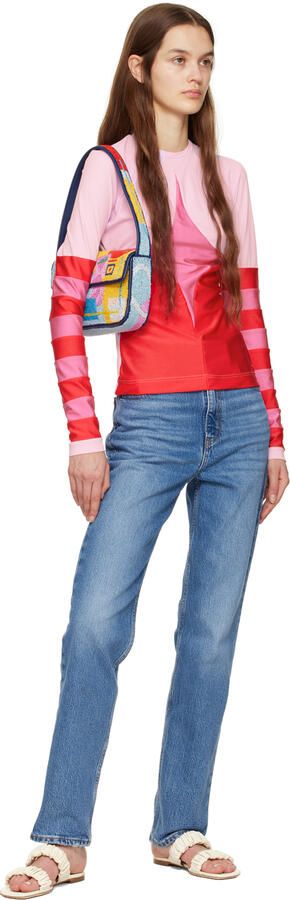 Staud Off-White Maya Ruched Sandals - Picture 4