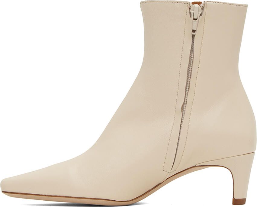 Staud Off-White Wally Ankle Boots - Picture 3