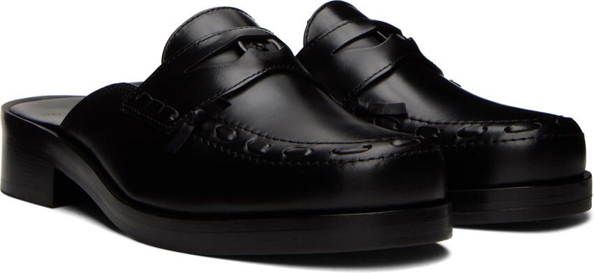 Stefan Cooke Black Button Mules - Picture 2