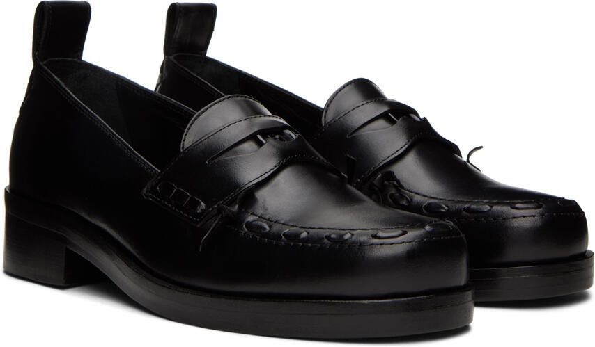 Stefan Cooke Black Leather Loafers - Picture 2
