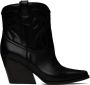 Stella McCartney Black Cowboy Ankle Boots - Thumbnail 1