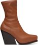 Stella McCartney Brown Cowboy Ankle Boots - Thumbnail 1
