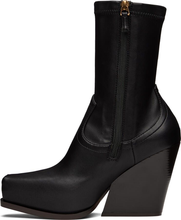 Stella McCartney Black Cowboy Ankle Boots - Picture 2
