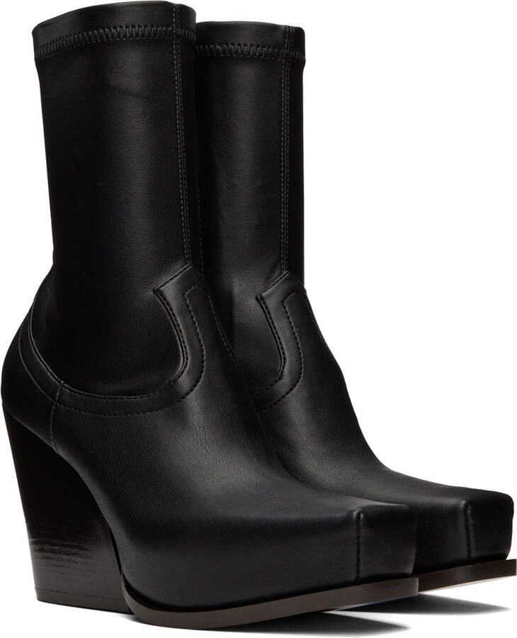 Stella McCartney Black Cowboy Ankle Boots - Picture 3