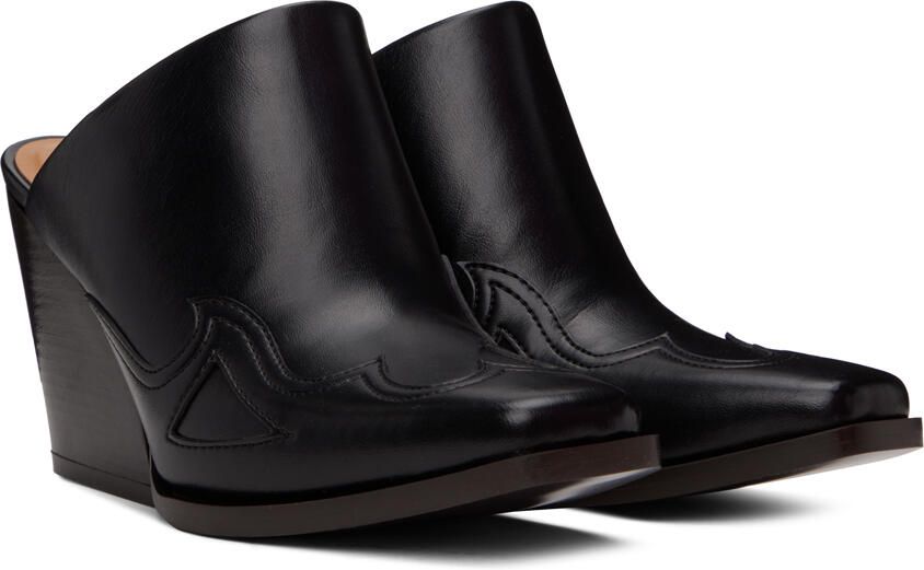 Stella McCartney Black Cowboy Cloudy Mules - Picture 2