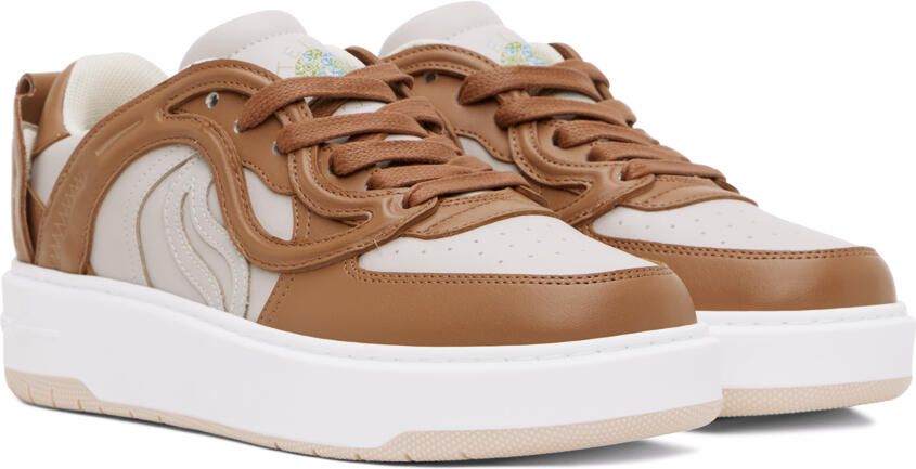 Stella McCartney Brown & Taupe S-Wave 1 Sneakers - Picture 2