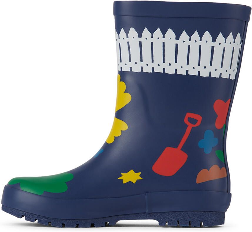Stella McCartney Kids Navy Gardening Waterproof Rain Boots - Picture 2
