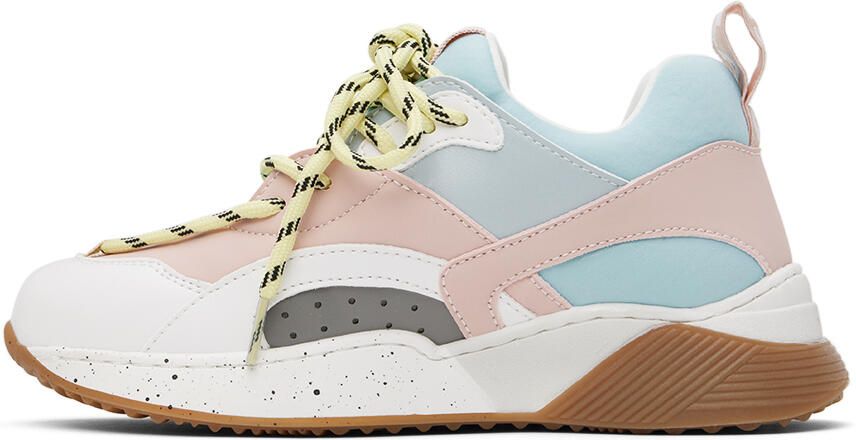Stella McCartney Kids Pink & White Colorblock Sneakers - Picture 3