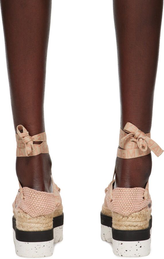 Stella McCartney Pink Platform Gaia Espadrilles