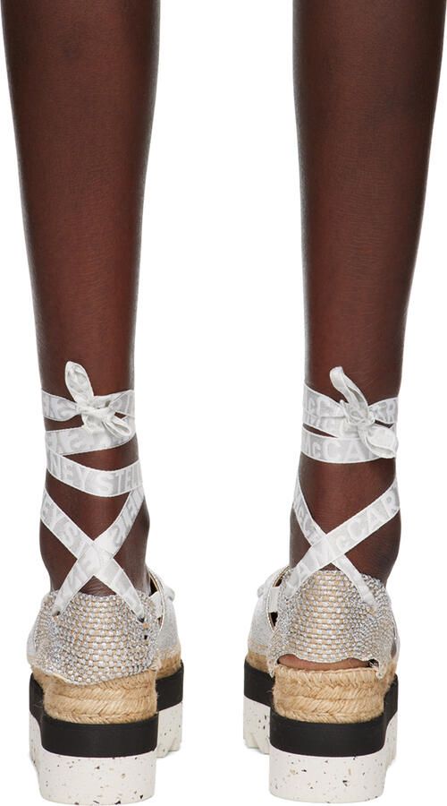 Stella McCartney Silver Platform Gaia Espadrilles - Picture 3