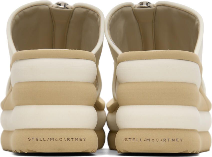 Stella McCartney White & Beige Scuba Slides