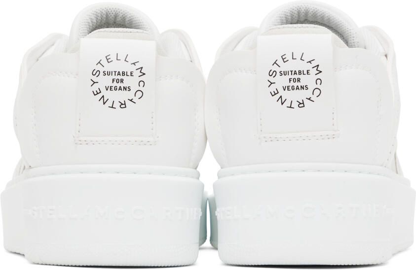 Stella McCartney White & Gray S-Wave 1 Sneakers