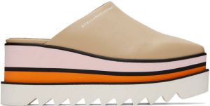 Stella McCartney Tan Sneak-Elyse Platform Loafers