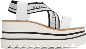 Stella McCartney White & Black Sneakelyse Platform Heeled Sandals