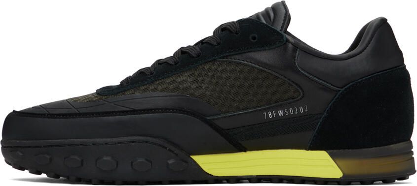 Stone Island Black Paneled Sneakers - Picture 4