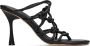 Studio Amelia Black Net 90 Heeled Sandals - Thumbnail 1