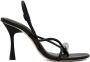 Studio Amelia Black Pebble Ring 90 Heeled Sandals - Thumbnail 1