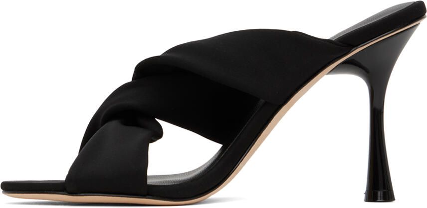 Studio Amelia Black Loop 90 Heeled Sandals - Picture 3