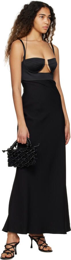 Studio Amelia Black Net 90 Heeled Sandals - Picture 4