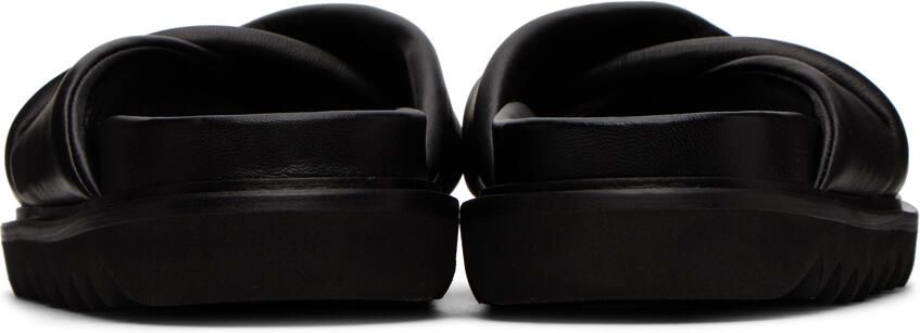 Studio Amelia Black Padded Band Slides - Picture 2