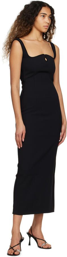 Studio Amelia Black Pebble Ring 90 Heeled Sandals - Picture 4