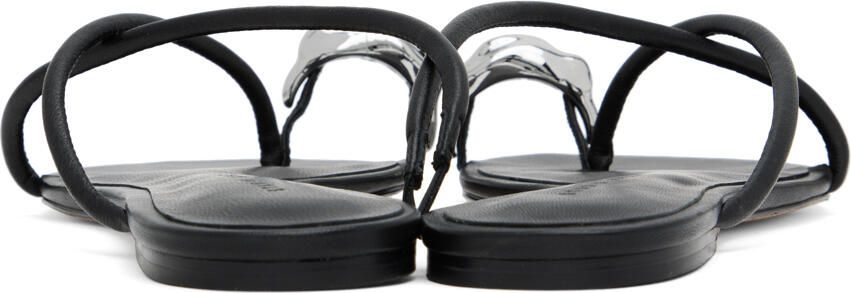 Studio Amelia Black Pebble Ring Slides
