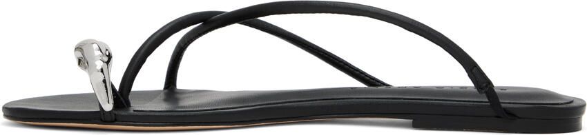 Studio Amelia Black Pebble Ring Slides - Picture 4