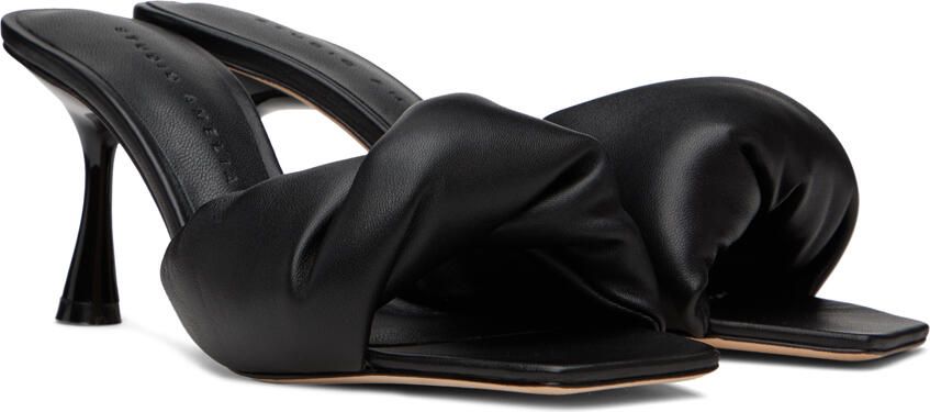 Studio Amelia Black Twisted Front 70 Heeled Sandals - Picture 2