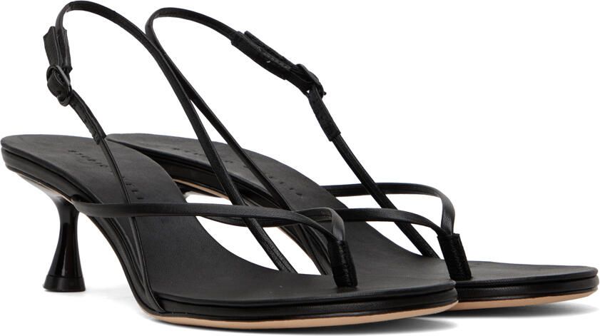 Studio Amelia Black Wishbone 50 Heeled Sandals - Picture 4