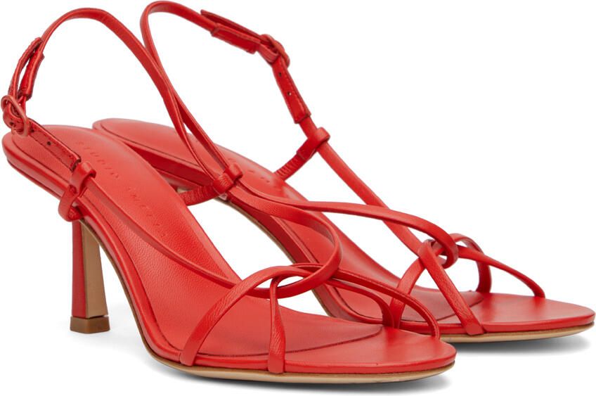 Studio Amelia Red Entwined 70 Heeled Sandals - Picture 2
