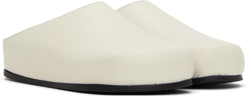 Studio Nicholson White Wearing Clogs - Picture 2