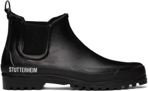 Stutterheim Black Rainwalker Chelsea Boots