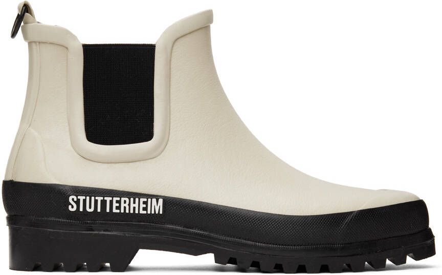 Stutterheim Off-White Rainwalker Chelsea Boots