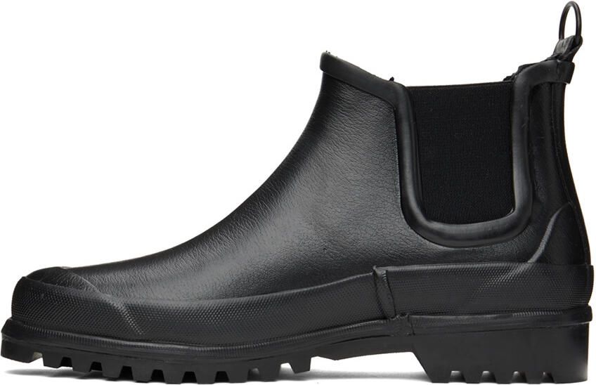 Stutterheim Black Novesta Edition Rainwalker Chelsea Boots - Picture 3