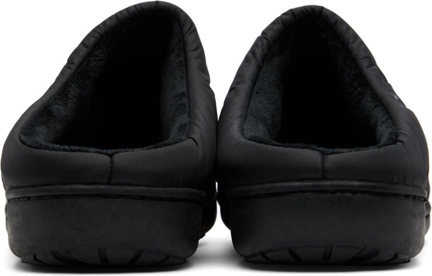 SUBU Black Quilted Slippers