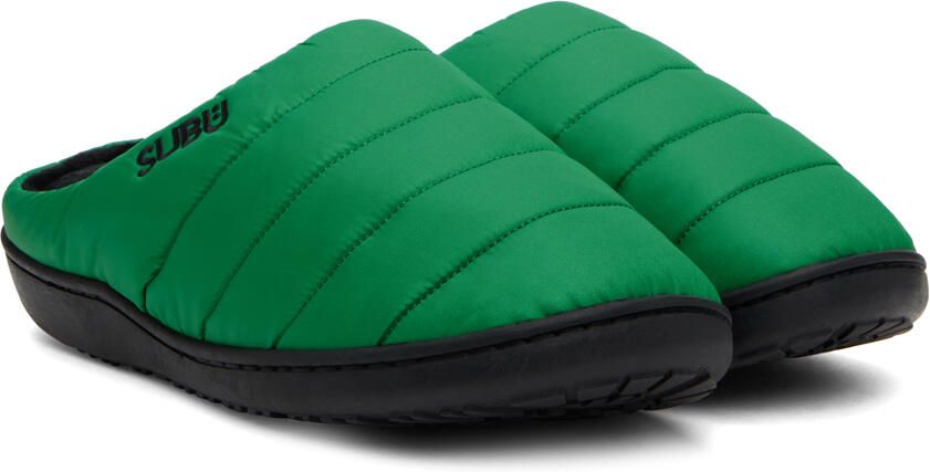 SUBU Green Quilted Slippers - Picture 2