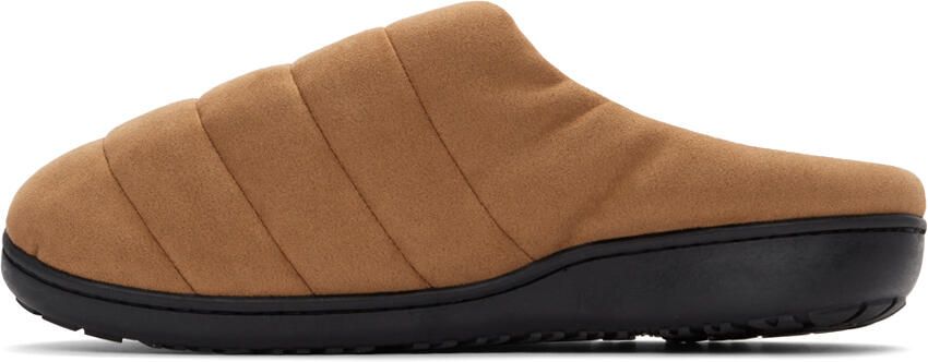 SUBU SSENSE Exclusive Tan Quilted Slippers - Picture 4