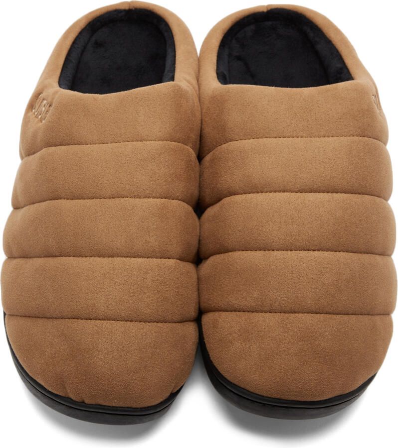 SUBU SSENSE Exclusive Tan Quilted Slippers