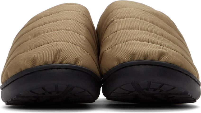 SUBU Taupe Quilted Nannen Slippers - Picture 3