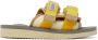 Suicoke Yellow & Off-White MOTO-Cab Sandals - Thumbnail 1