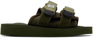 Suicoke Khaki MOTO-Cab Sandals