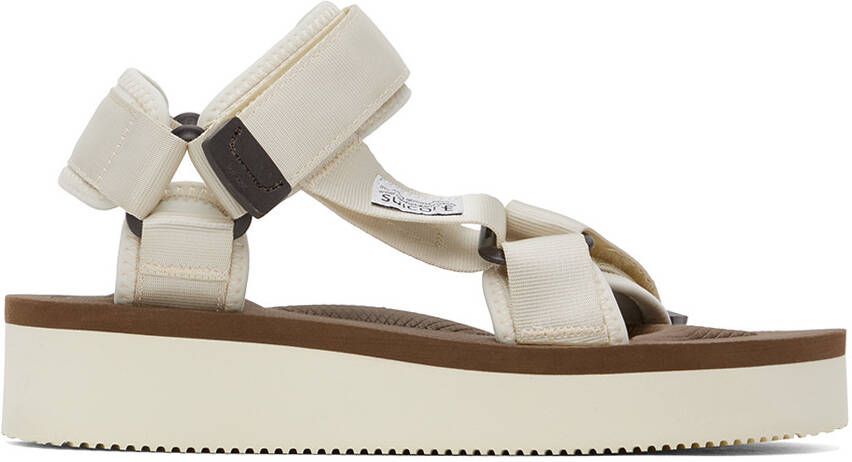 Suicoke Off-White & Brown DEPA-2PO Sandals