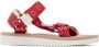 Suicoke Red & Beige DEPA-Cab-PT05 Sandals - Thumbnail 1
